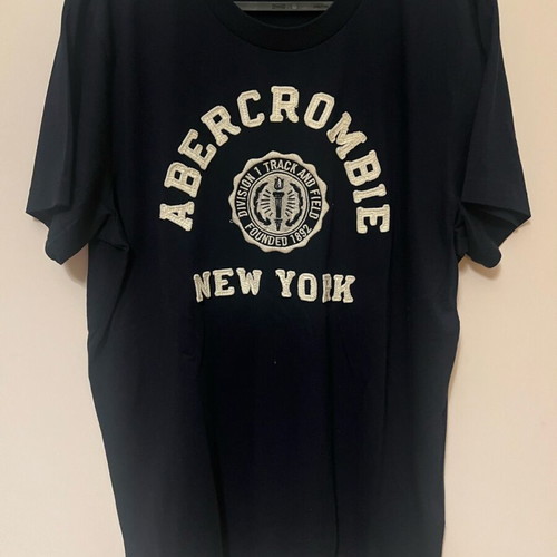 Abercrombie & Fitch men's T-shirt XL black and blue like new