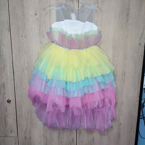 Girls' formal dress for 5-6 years like new, multicolored