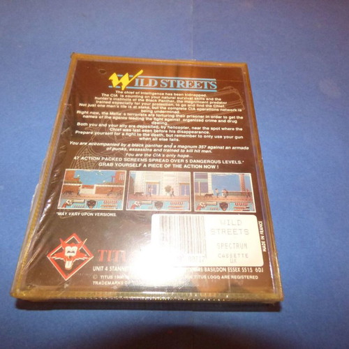 Wild Streets cassette for ZX Spectrum sealed