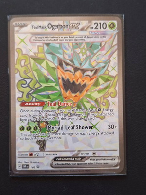 Teal Mask Ogerpon EX Pokemon card new