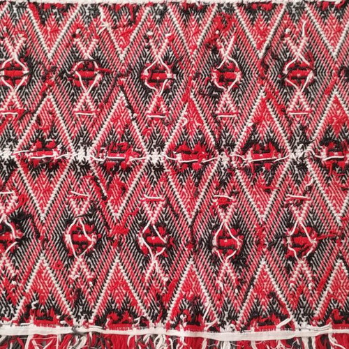 Pillow cover and handmade doily used