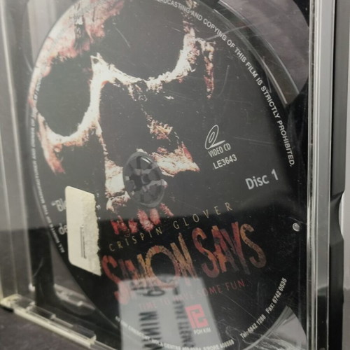 Simon Says VCD used, rare double Singapore edition, English no subtitles