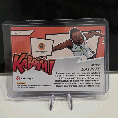 Kaboom EuroLeague Contenders 25-26 Mike Batist new