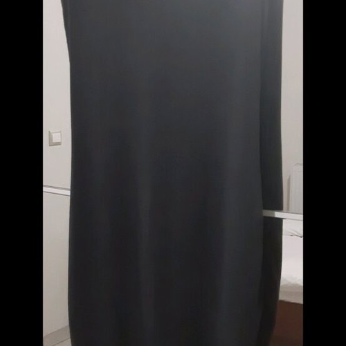 Gestuz midi dress black like new, size S/M with side gathers