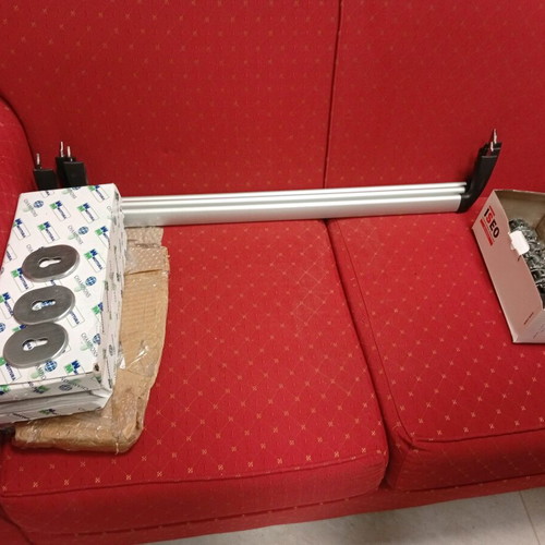 Door security bars used with locks and accessories, set of 3