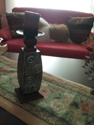 Wooden candlestick like new