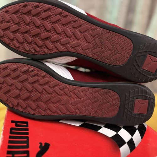 Puma Grit Cat Co Vintage Motorsport Boots, EU 46, red white black