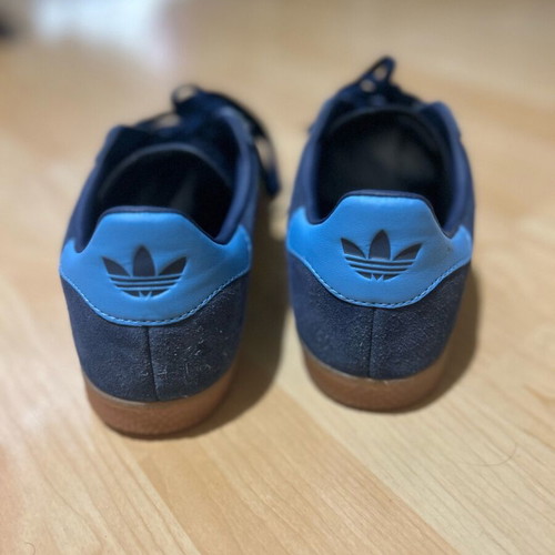Adidas Gazelle athletic shoes like new, size 38, blue with yellow