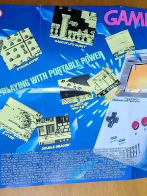 Nintendo Game Boy αφίσα διαφήμισης αρχών 90s σαν καινούργια