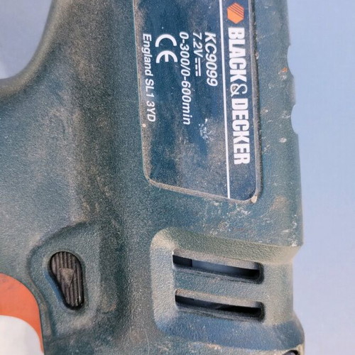 Budget 14.4V and Black and Decker 7.2V cordless drills used