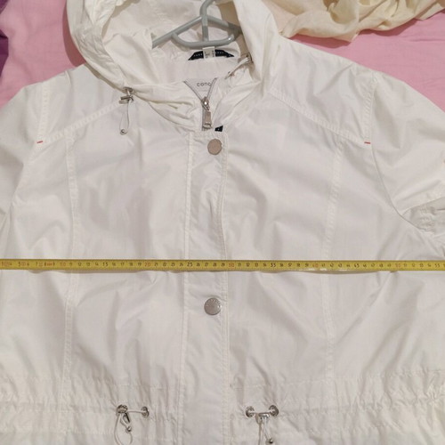 Concept women's jacket white with blue details like new