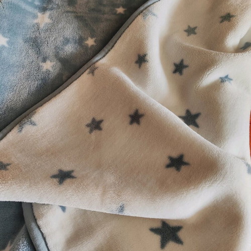 Nef Nef double-sided fleece baby blanket like new