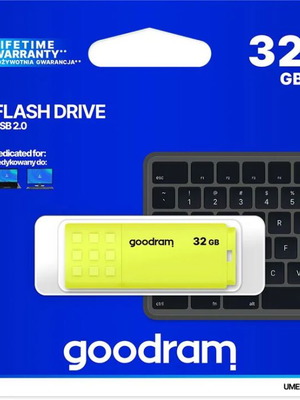 Goodram UME2-0320Y0R1 USB flash drive 32 GB USB Type-A 2.0 yellow new