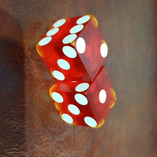 Vintage Jerry's Nugget Casino dice like new from the 50s
