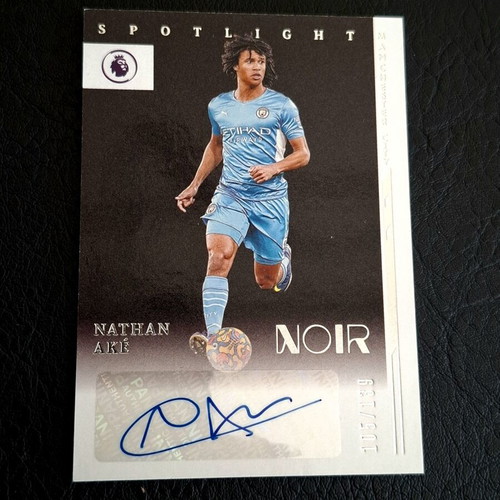 2021-22 Panini Noir Nathan Ake Auto #NS-AKE football card