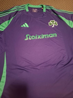 Panathinaikos 3XL Third Jersey 2025-26 Purple, New Authentic