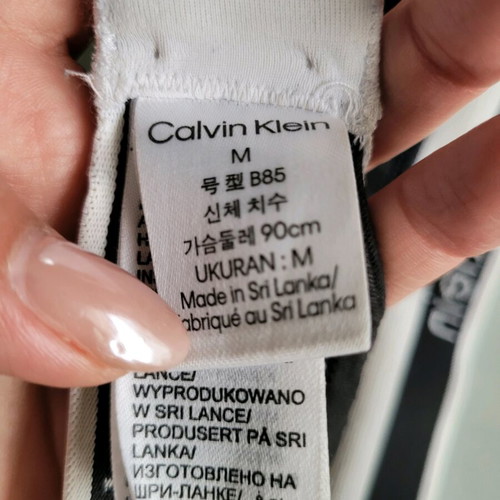 Calvin Klein bralette used, black