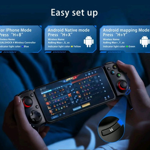 Gaming Controller used with Bluetooth and multiple features