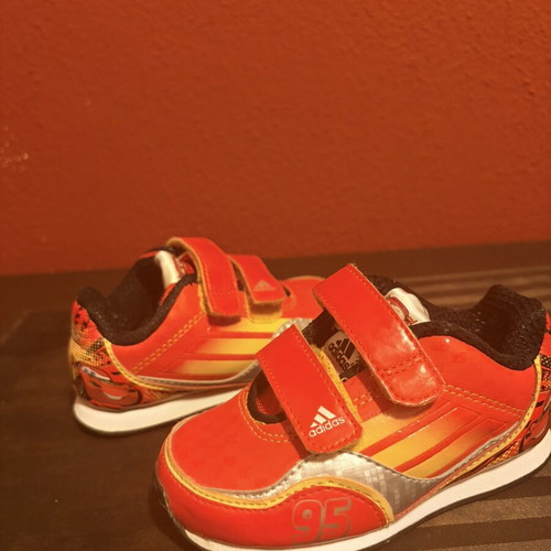Kids Shoes pack of 3, Adidas McQueen Ortholite and leather, size 22, like new