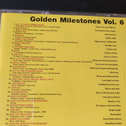 Golden Milestones 2 CD like new, rock collection 60s-70s