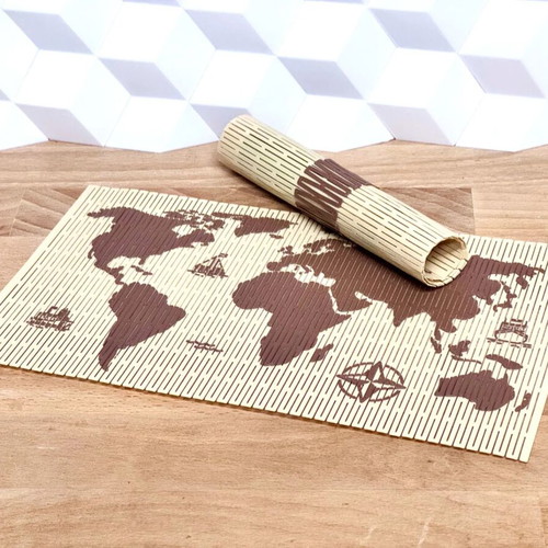 Foldable world map new for easy transport