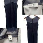 Sandro Paris Navy Blue μίνι φόρεμα χωρίς μανίκια μεταχειρισμένο