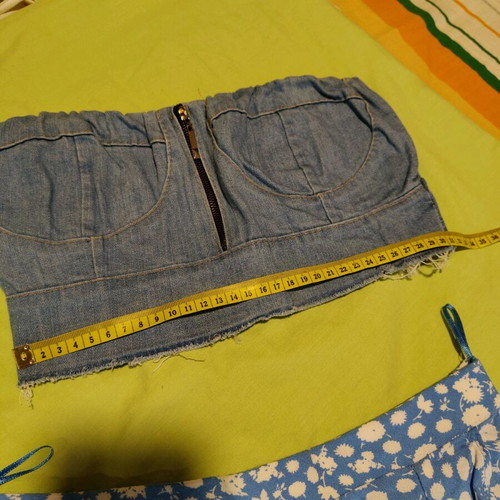 Set skirt bustier airy, not see-through, like new