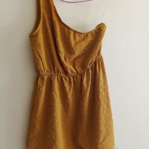 Shein yellow one-piece shorts size M like new