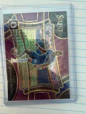 Panini Select Premier League Christopher Nkunku Field Level Purple Mojo Card 2023-24 like new