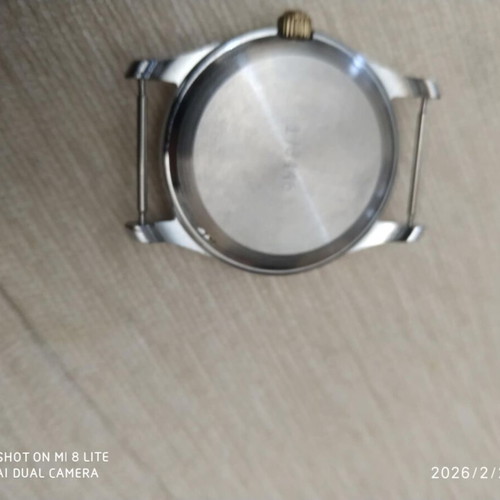 Poljot mechanical wristwatch like new, blue dial, gold bezel