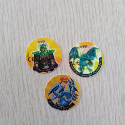 Yugioh Duel Tazos 3 pcs like new