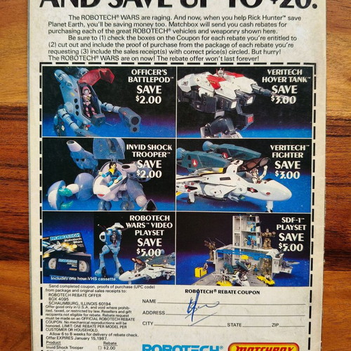 Robotech The Macross Saga 15 used comic, 1986