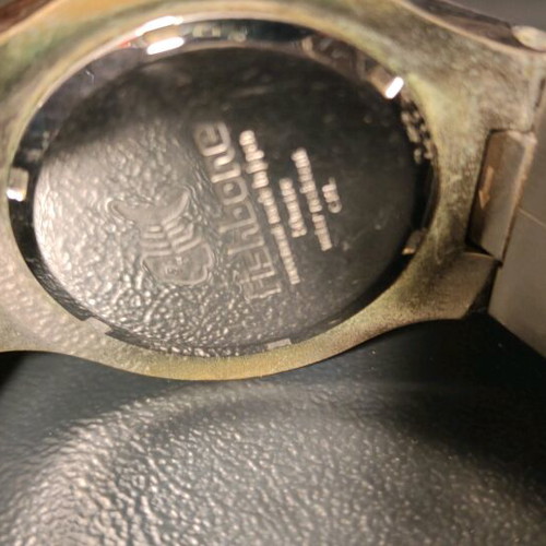 Fishbone wristwatch used, silver
