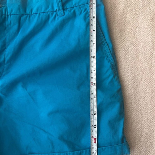 Zara women's fabric shorts used, blue, size M