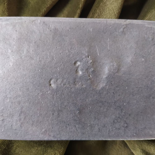 Set of 2 vintage rectangular tin ashtrays like new