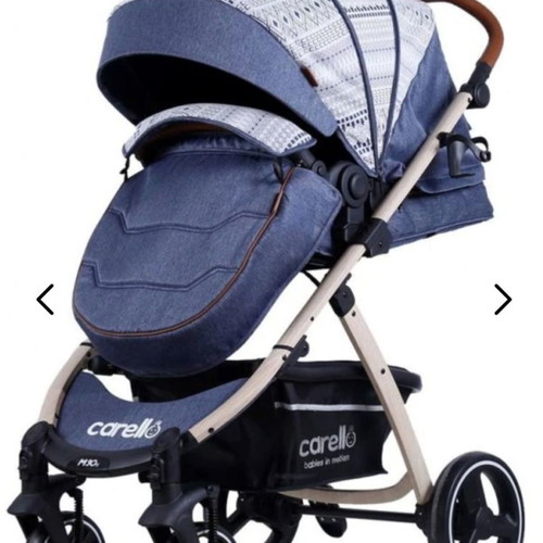 Carello M30 Travel System 3 in 1 stroller used, Premium edition bluejean