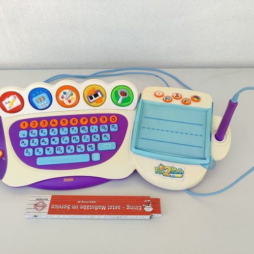Fisher-Price Fun-2-Learn Computer Cool School like new educational toy
