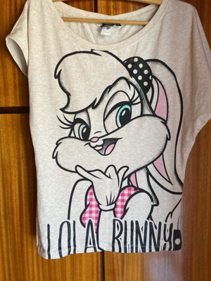Γυναικείο T-shirt Looney Tunes Lola Bunny μέγεθος S σαν καινούργιο, μπεζ και μαύρο