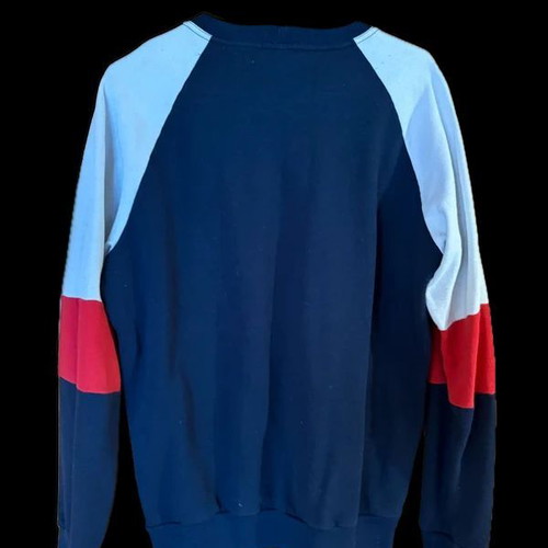 Al Franco sweatshirt like new, blue with red and white stripes, size M