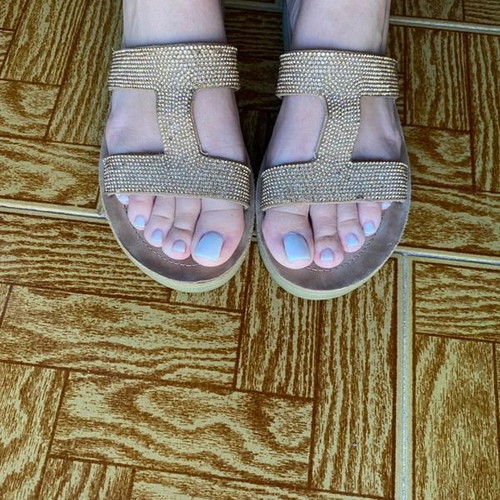 Verde sandals size 39 with strass like new beige