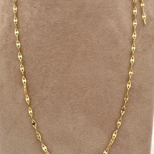 Italian Marinara Necklace 18K Yellow Gold Vieri 50cm new