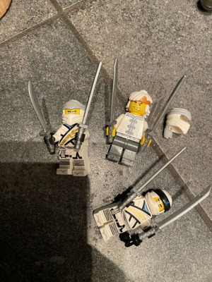 Lego Ninjago White Zane set like new, 3 figures pack