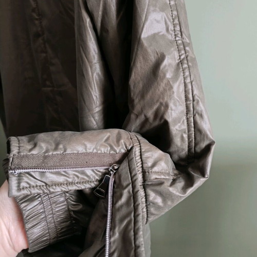 Long women's coat used, olive, size L