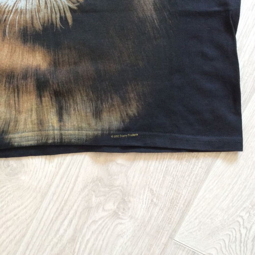 Vintage Trinity Products Shirt Mens Black 1995 Lion All Over Print M like new