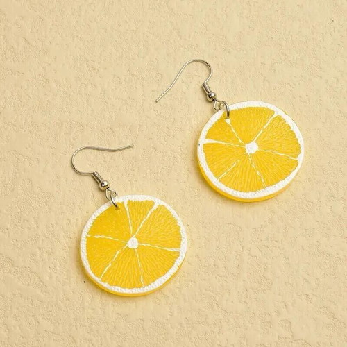 Lemon earrings for women new, sweet and fun design
