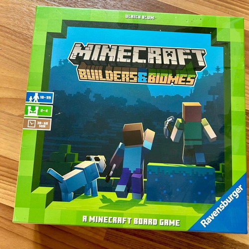 Minecraft Builders & Biomes board game new Ravensburger