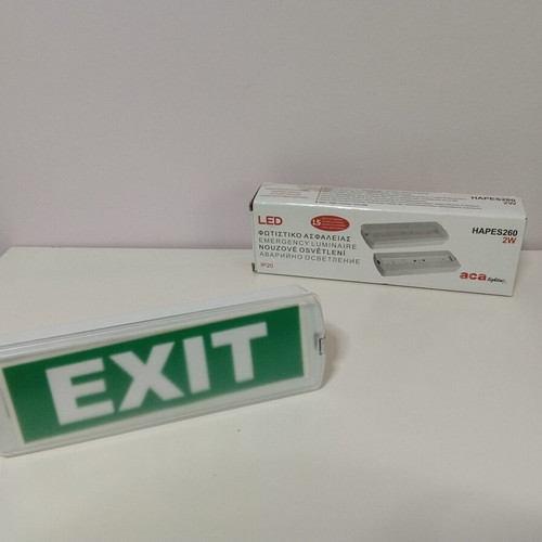 Exit LED emergency safety light HAPES260 2W like new