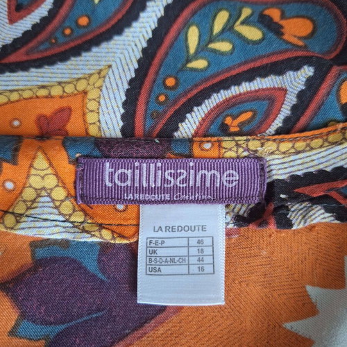 Long dress La Redoute Collections boho style with vibrant colors like new
