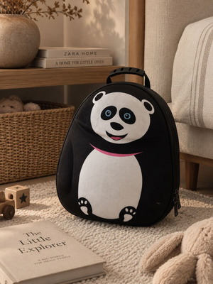 Παιδικό σακίδιο πλάτης Panda 3D, μαύρο