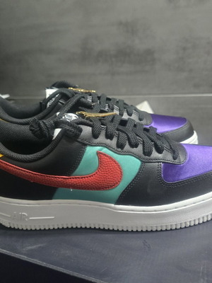 Nike Air Force 1 LV8 EMB NBA WNBA sneakers, black teal, size 42.5